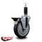 Service Caster 5'' Thermoplastic Rubber Swivel 1-1/8'' Expanding Stem Caster with Brake SCC-EX20S514-TPRB-PLB-118 - alternate 2